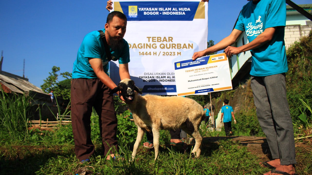 TARIMAKASIH PARA DERMAWAN ATAS HEWAN QURBAN YANG DISALURKAN